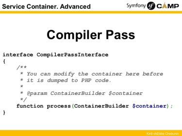 Utilisation du CompilerPass