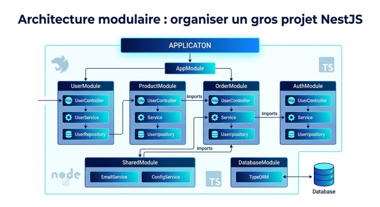 Architecture modulaire : organiser un gros projet NestJS