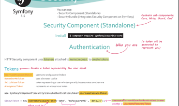 Symfony cheat sheets