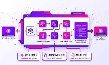 Sous-titrer automatiquement n'importe quelle vidéo avec l'IA : Whisper, AssemblyAI et Claude